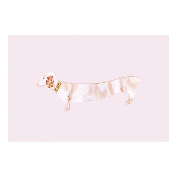 FERMAGLIO BASSOTTO PICCOLO STRASS