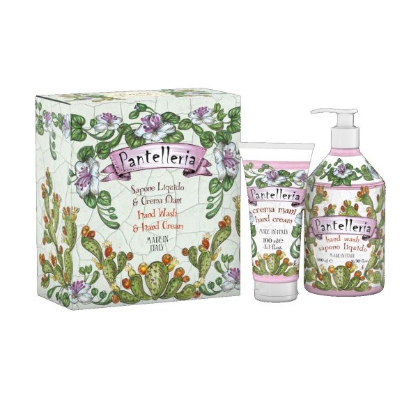 SAPONE LIQUIDO 500ML + CREMA MANI 100ML PANTELLERIA