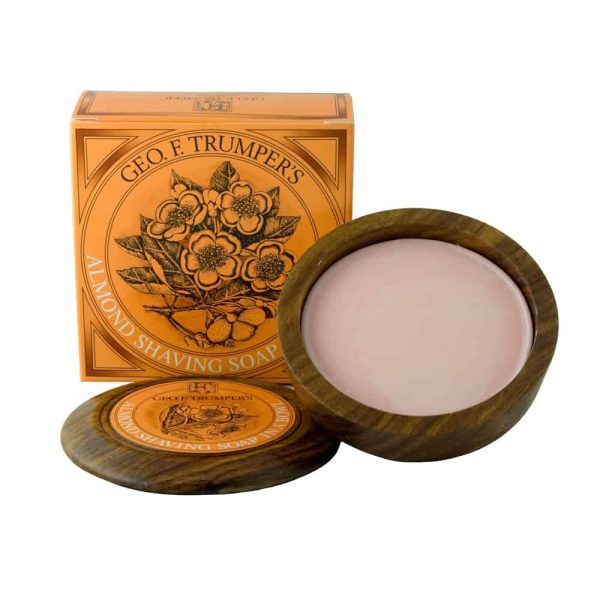 Geo. F. Trumper - Almond Hard Shaving Soap Wooden Bowl