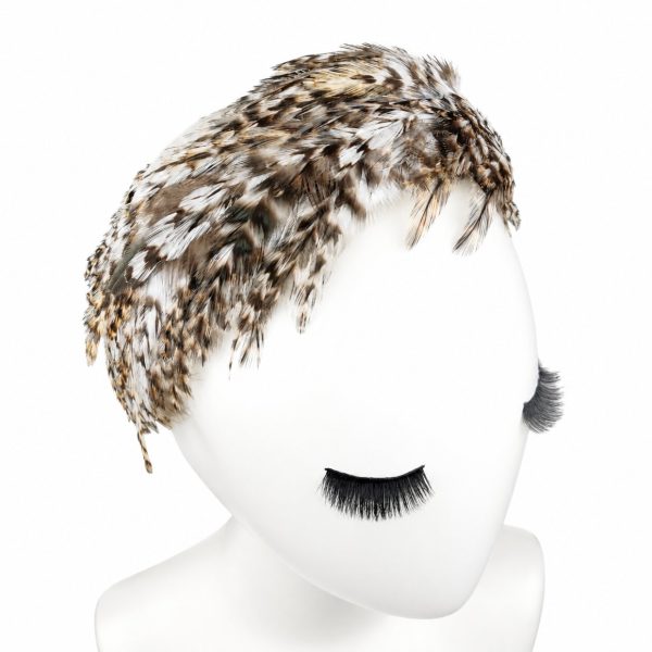 Cerchietto Piume - Natural Brown
