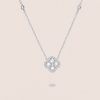 Collana Fiore Singolo Total White Argento Collana Fiore Singolo Total White Argento